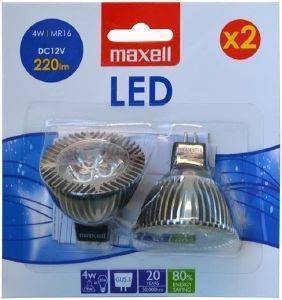 MAXELL LED 4W MR16 COOL WHITE 2TEM MAXELL LED 4W MR16 COOL WHITE 2TEM