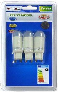 ΛΑΜΠΤΗΡΑΣ LED V-TAK SPOT 2W 230V G9 4500K 3TEM ΛΑΜΠΤΗΡΑΣ LED V-TAK SPOT 2W 230V G9 4500K 3TEM