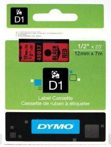 DYMO  D1 12MM BLACK/RED 45017 S0720570