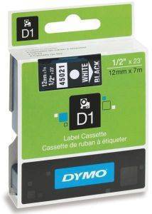 DYMO  D1 12MM WHITE/BLACK 45021 S0720610