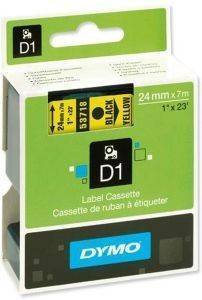 DYMO  D1 24MM BLACK/YELLOW LABELS 53718 S0720980