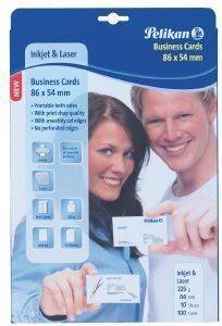�������� PELIKAN BUSINESS CARD 54 X 84MM 10 ����� 100 ���. �� ���: 106021