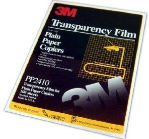 3M TRANSPARENCY FILM A4 FOR PLAIN PAPER COPIERS 100 ΦΥΛΛΑ ME OEM: PP2410 3M TRANSPARENCY FILM A4 FOR PLAIN PAPER COPIERS 100 ΦΥΛΛΑ ME OEM: PP2410