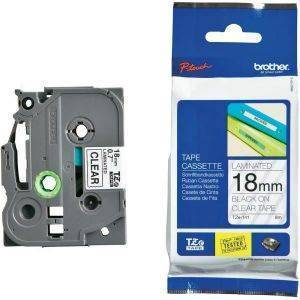 ΓΝΗΣΙΟ BROTHER P-TOUCH TZE141 CLEAR/BLACK (8M X 18MM) OEM: TZE141 ΓΝΗΣΙΟ BROTHER P-TOUCH TZE141 CLEAR/BLACK (8M X 18MM) OEM: TZE141