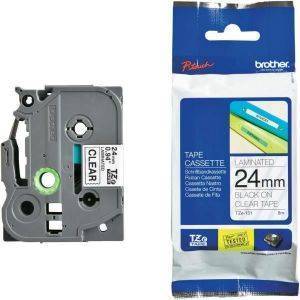 ΓΝΗΣΙΟ BROTHER P-TOUCH TZE151 BLACK/CLEAR (8M X 24MM) OEM: TZE151 ΓΝΗΣΙΟ BROTHER P-TOUCH TZE151 BLACK/CLEAR (8M X 24MM) OEM: TZE151