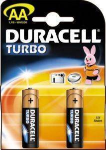 T DURACELL TURBO AA 2PACK