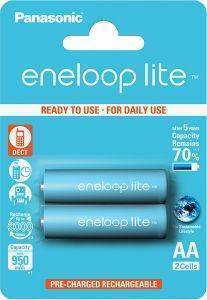 PANASONIC PANASONIC ENELOOP LITE BK-3LCCE 2XAA 950MAH HR6