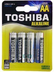 TOSHIBA ΜΠΑΤΑΡΙΕΣ ALKALINE TOSHIBA AA LR6G C BP-4 SS (4 ΤΕΜ.)