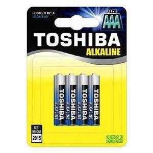  ALKALINE TOSHIBA AAA LR03G C BP-4 SS(4 )