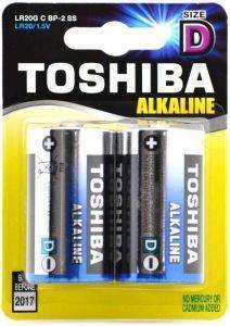 ΜΠΑΤΑΡΙΕΣ ALKALINE TOSHIBA LR20 SIZE D 2ΤΕΜ