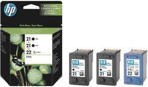 ΓΝΗΣΙΟ ΜΕΛΑΝΙ HEWLETT PACKARD NO.21/21/22 COMBO PACK ΓΙΑ DJ3940/PSC1410 OEM: SD400AE ΓΝΗΣΙΟ ΜΕΛΑΝΙ HEWLETT PACKARD NO.21/21/22 COMBO PACK ΓΙΑ DJ3940/PSC1410 OEM: SD400AE