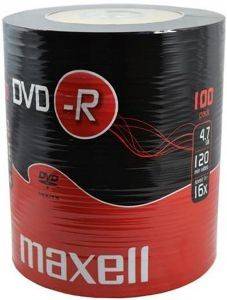 MAXELL DVD-R 4.7 GB 16X SHRINK PACK 100PCS