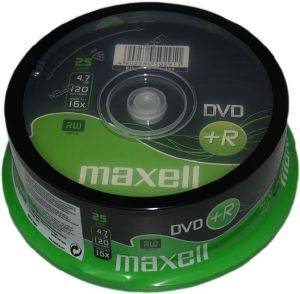 MAXELL DVD+R 4.7GB 16X SHRINK PACK 25PCS MAXELL DVD+R 4.7GB 16X SHRINK PACK 25PCS