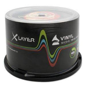 XLAYER CD-R 80MIN VINYL 48X 700MB CB 50PCS XLAYER CD-R 80MIN VINYL 48X 700MB CB 50PCS
