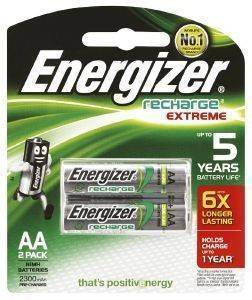  ENERGIZER RECHARGEABLE EXTREME HR6 AA 2300MAH 2PACK
