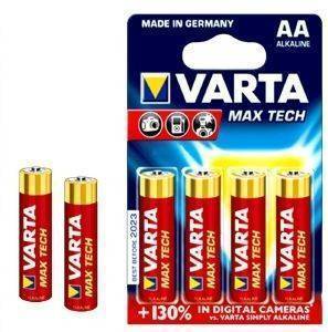 VARTA ΜΠΑTΑΡΙΑ VARTA MAX TECH 4706 AA 4ΤΕΜ LR6