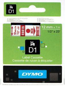 DYMO  D1 12MM RED/WHITE 45015 S0720550