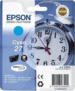 EPSON ΓΝΗΣΙΟ ΜΕΛΑΝΙ EPSON ΓΙΑ WF-3620DWF/3620WF/ 3640DTWF/CYAN OEM:C13T27024010