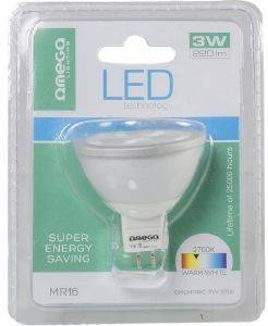  OMEGA 41873 LED SPOT LIGHT ALUMINIUM 2700K GU5.3 MR16 3.1W