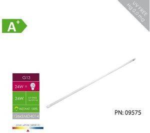 WHITENERGY ΛΑΜΠΤΗΡΑΣ LED WHITENERGY LED TUBE 126XSMD4014 G13 T8 24W 230V COLD WHITE