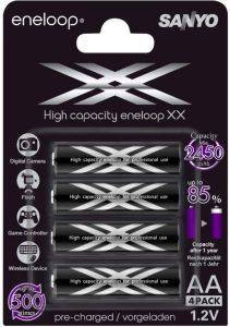  SANYO ENELOOP HR-3UWXB XX AA 2450MAH 4