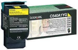  LEXMARK TONER. C540A1YG C540/C543/X543/C544/X544 YELLOW OEM: C540A1YG