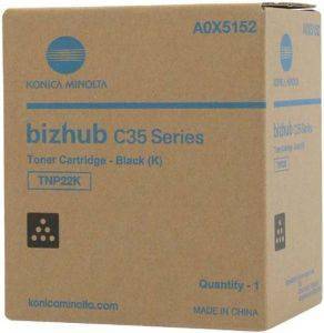 KONICA KONICA MINOLTA TONER TNP-22K ΓΙΑ BIZHUB C35/C35P BLACK OEM: A0X5152