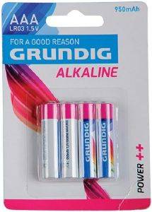 ΜΠΑΤΑΡΙΕΣ ALKALINE GRUNDIG 3A 4ΤΕΜ LR03 ΜΠΑΤΑΡΙΕΣ ALKALINE GRUNDIG 3A 4ΤΕΜ LR03
