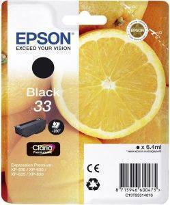 ������ ������ EPSON NO 33 BLACK ��� EXPRESSION HOME XP-530/ 630/635/OEM: C13T33314010