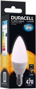 ΛΑΜΠΤΗΡΑΣ DURACELL MINIGLOBE LED E14 6.2W 2700K DIMMABLE