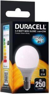 ΛΑΜΠΤΗΡΑΣ DURACELL MINIGLOBE LED E14 3.4W 2700K ΛΑΜΠΤΗΡΑΣ DURACELL MINIGLOBE LED E14 3.4W 2700K