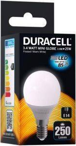  DURACELL MINIGLOBE LED E14 3.4W 2700K