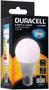 ΛΑΜΠΤΗΡΑΣ DURACELL LED E27 9W 2700K DIMMABLE ΛΑΜΠΤΗΡΑΣ DURACELL LED E27 9W 2700K DIMMABLE