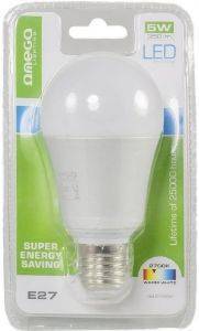  OMEGA LED BULB 41572 ALUMINIUM 2700K E27 5W 350LM