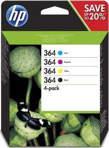   HEWLETT PACKARD NO.364 MULTIPACK BK/C/M/Y/10 SHEET 13X18 PHOTOPAPER OEM: N9J73AE