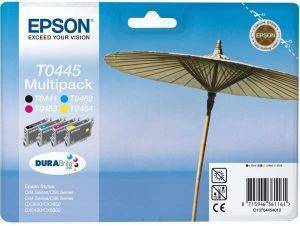 ΓΝΗΣΙΟ ΜΕΛΑΝΙ EPSON ΓΙΑ STYLUS C64/66/84/N/WIFI/ MULTIPACK BK/C/M/Y OEM: C13T04454010 ΓΝΗΣΙΟ ΜΕΛΑΝΙ EPSON ΓΙΑ STYLUS C64/66/84/N/WIFI/ MULTIPACK BK/C/M/Y OEM: C13T04454010