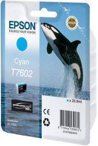 ΓΝΗΣΙΟ ΜΕΛΑΝΙ EPSON T7602 CYAN ΜΕ OEM:C13T76024010 ΓΝΗΣΙΟ ΜΕΛΑΝΙ EPSON T7602 CYAN ΜΕ OEM:C13T76024010