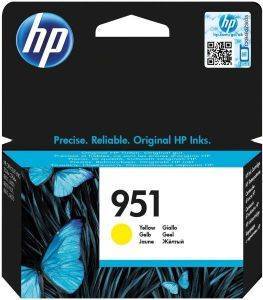   HEWLETT PACKARD NO.951  OFFICEJET PRO 8100/8600 YELLOW OEM: CN052AE