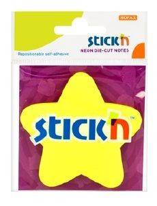 STICKN ΧΑΡΤΙΑ ΣΗΜΕΙΩΣΕΩΝ STICKN ΑΥΤΟΚΟΛΛΗΤΑ ΑΣΤΕΡΙ ΝΕΟΝ ΧΡΩΜΑΤΑ 70X70MM 50 ΦΥΛΛΑ