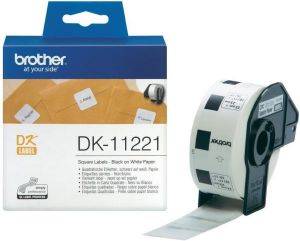 ΓΝΗΣΙΕΣ BROTHER ΕΤΙΚΕΤΕΣ 23X23MM 1000PCS OEM: DK-11221 ΓΝΗΣΙΕΣ BROTHER ΕΤΙΚΕΤΕΣ 23X23MM 1000PCS OEM: DK-11221