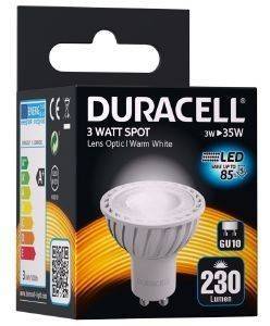 ΛΑΜΠΤΗΡΑΣ DURACELL SPOT LED GU10 3W 3000K ΛΑΜΠΤΗΡΑΣ DURACELL SPOT LED GU10 3W 3000K