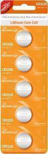  MEDIARANGE LITHIUM BUTTON CELLS CR1220 3V 5PACK