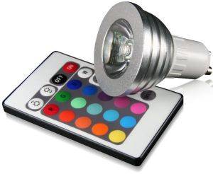 ΛΑΜΠΤΗΡΑΣ TECHLIGHT LED RGB GU10 3W + REMOTE CONTROL ΛΑΜΠΤΗΡΑΣ TECHLIGHT LED RGB GU10 3W + REMOTE CONTROL