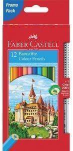 ΞΥΛΟΜΠΟΓΙΕΣ FABER-CASTELL CASTLE 12COLOURS+GRIP 2001 BLACK GRAPHITE ΞΥΛΟΜΠΟΓΙΕΣ FABER-CASTELL CASTLE 12COLOURS+GRIP 2001 BLACK GRAPHITE