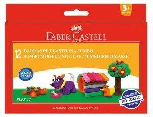 ΠΛΑΣΤΕΛΙΝΗ FABER-CASTELL JUMBO MODELING 12 ΧΡΩΜΑΤΑ ΠΛΑΣΤΕΛΙΝΗ FABER-CASTELL JUMBO MODELING 12 ΧΡΩΜΑΤΑ