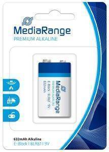 ΜΠΑΤΑΡΙΑ MEDIARANGE ΑΛΚΑΛΙΚΗ PREMIUM E-BLOCK 9V 6LR61 ΜΠΑΤΑΡΙΑ MEDIARANGE ΑΛΚΑΛΙΚΗ PREMIUM E-BLOCK 9V 6LR61