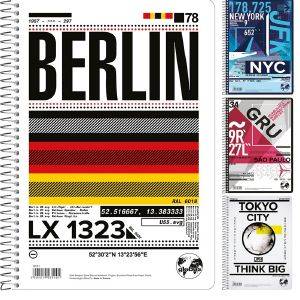 ΤΕΤΡΑΔΙΟ GLOBUS BERLIN 17X25 2 ΘΕΜΑΤΩΝ ΤΕΤΡΑΔΙΟ GLOBUS BERLIN 17X25 2 ΘΕΜΑΤΩΝ