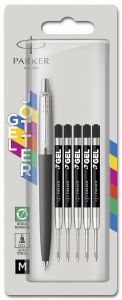  PARKER JOTTER ORIGINALS WOW PACK GEL PEN BLACK + 5 REFILLS M