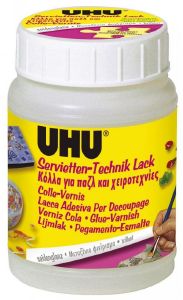 ΚΟΛΛΑ UHU GLUE VARNISH ΓΙΑ ΧΕΙΡΟΤΕΧΝΙΕΣ 150ML ΚΟΛΛΑ UHU GLUE VARNISH ΓΙΑ ΧΕΙΡΟΤΕΧΝΙΕΣ 150ML
