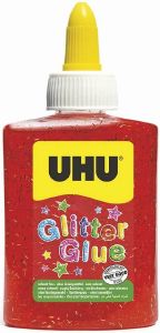 ΚΟΛΛΑ UHU GLITTER ΚΟΚΚΙΝΟ ΓΙΑ ΧΕΙΡΟΤΕΧΝΙΕΣ 90GR